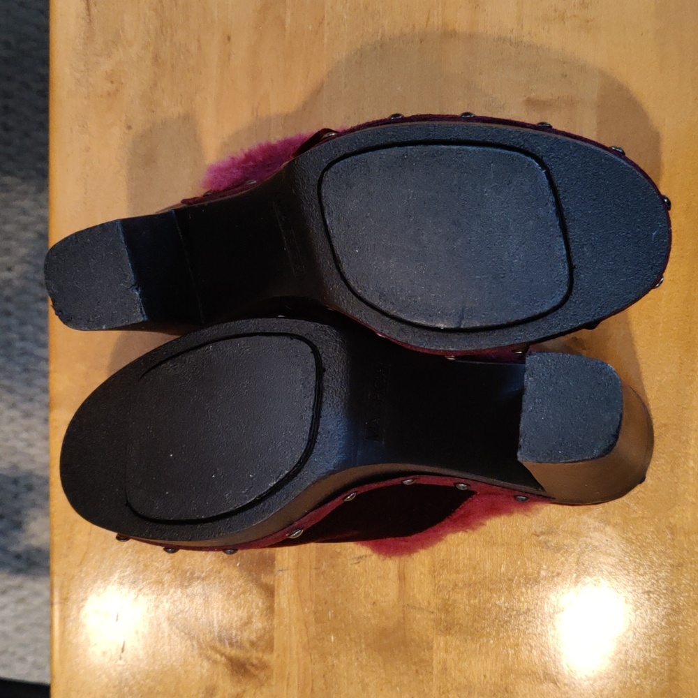 Via Spiga made in Italy burgundy velvet mules size 6.5 - Picture 10 of 14